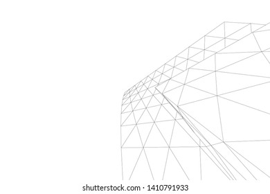 Concept 3d architecture, vector illustration