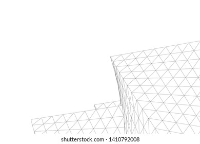 Concept 3d architecture, vector illustration