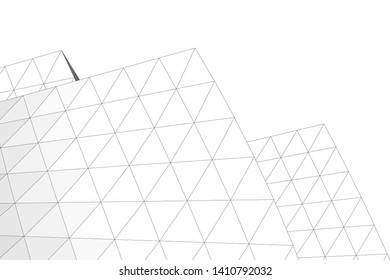 Concept 3d architecture, vector illustration