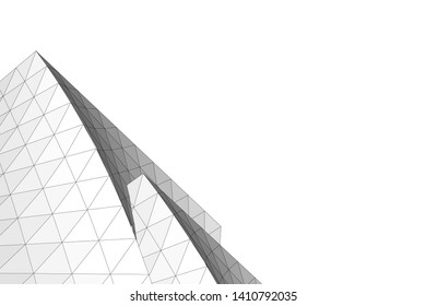Concept 3d architecture, vector illustration