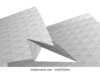 Concept 3d architecture, vector illustration