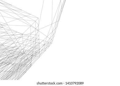 Concept 3d architecture, vector illustration