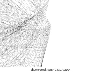 Concept 3d architecture, vector illustration