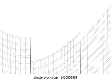 Concept 3d architecture, vector illustration