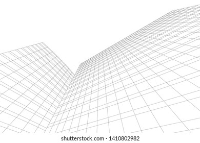 Concept 3d architecture, vector illustration