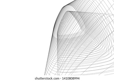 Concept 3d architecture, vector illustration