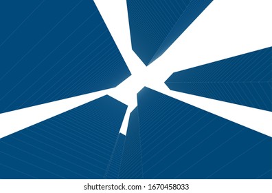 Concept 3d architecture, vector illustration