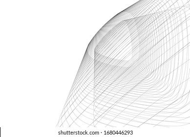 Concept 3d architecture, vector illustration