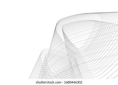 Konzeption 3d-Architektur, Vektorillustration