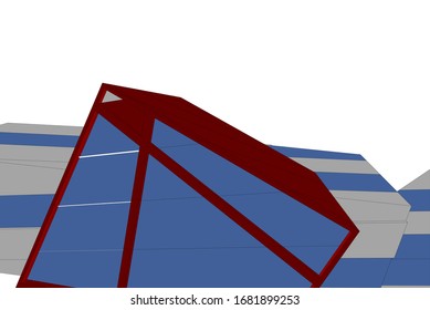 Concept 3d architecture, vector illustration