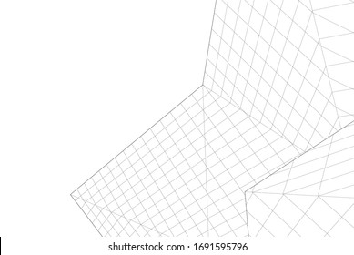 Concept 3d architecture, vector illustration