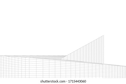 Concept 3d architecture, vector illustration