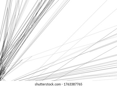 Concept 3d modern architecture building