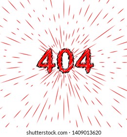 Concept 404 Error Page or File not found for web page, banner, presentation, social media, documents, cards, posters. Website maintenance error, webpage under construction