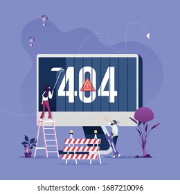 Página de error Concepto 404 o archivo no encontrado para la página Web