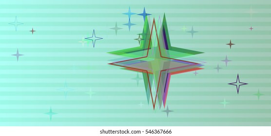 concept above brilliant constellation, mixed model into drawing