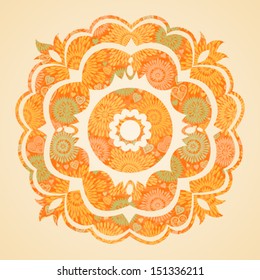 Concept abstract autumn pattern. Element for design. Designer toolkit. It can be used for decorating of invitations, greeting cards, decoration for bags and clothes.