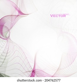 Concept abstract background, futuristic wavy vector illustration eps10