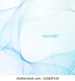 Concept abstract background, futuristic wavy vector illustration eps10
