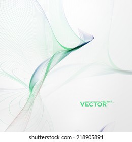 Concept abstract background, futuristic wavy vector illustration eps10