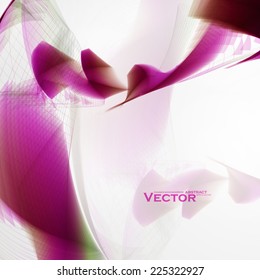 Concept abstract background, futuristic wavy vector illustration eps10