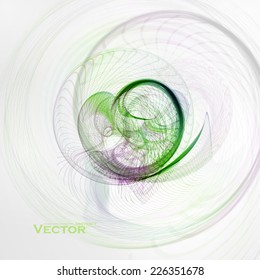 Concept abstract background, futuristic wavy vector illustration eps10