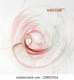 Concept abstract background, futuristic wavy vector illustration eps10