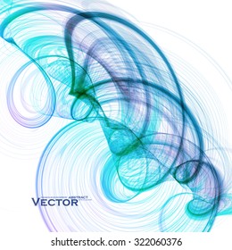 Concept abstract background, futuristic wavy vector illustration eps10