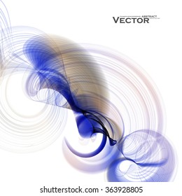 Concept abstract background, futuristic wavy vector illustration eps10