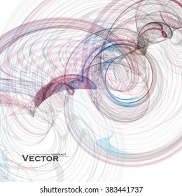 Concept abstract background, futuristic wavy vector illustration eps10