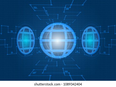 Concept abstract background technology hitech. illustration vector