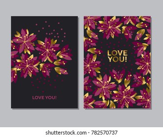 Concept abstract floral pattern. Tender flower banner, card, poster for surface design, wedding invitation. Spring sakura cherry blossom.