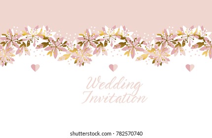 Concept abstract floral pattern. Tender flower banner, card, poster for surface design, wedding invitation. Spring sakura cherry blossom.