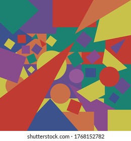 Concepto de LGBT abstracto. Ilustración del vector fondo aislado. Rojo, amarillo, azul, verde, naranja, violeta. Gays, transgénero, bisexuales, lesbianas. 