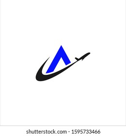 the concept of the airplane logo for modern airlines