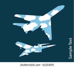 Concept airplane travel