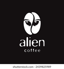Concept of alien coffee shop