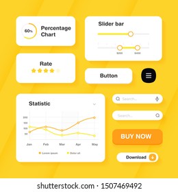 Concept application UI design. Template for mobile apps, website wireframes, web design UI kit