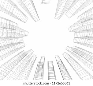Concept architecture 3d 