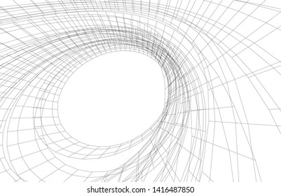 concept architecture 3d vector illustration