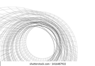concept architecture 3d vector illustration