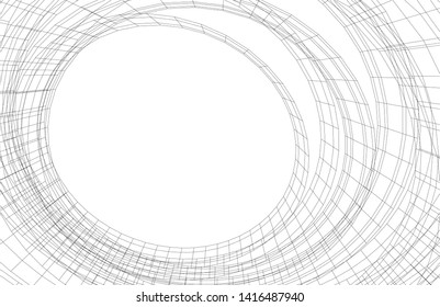 concept architecture 3d vector illustration