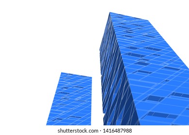 concept architecture 3d vector illustration