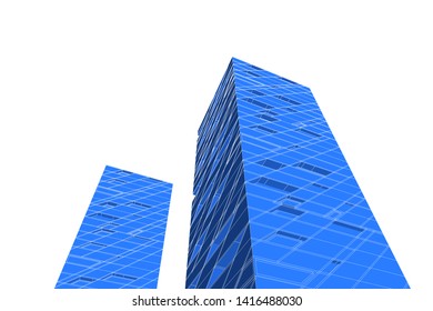 concept architecture 3d vector illustration