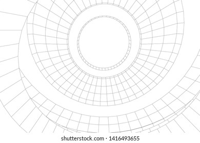 concept architecture 3d vector illustration