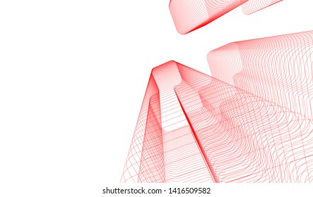 concept architecture 3d vector illustration