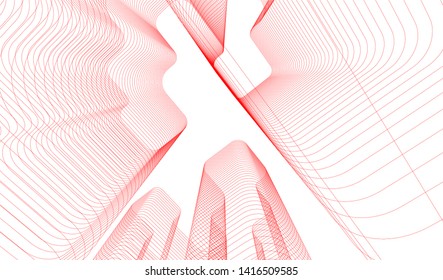 concept architecture 3d vector illustration