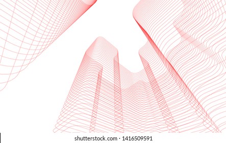 concept architecture 3d vector illustration