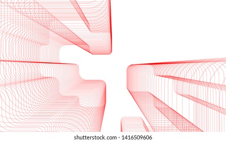 concept architecture 3d vector illustration