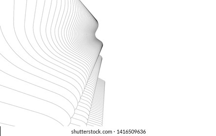 concept architecture 3d vector illustration
